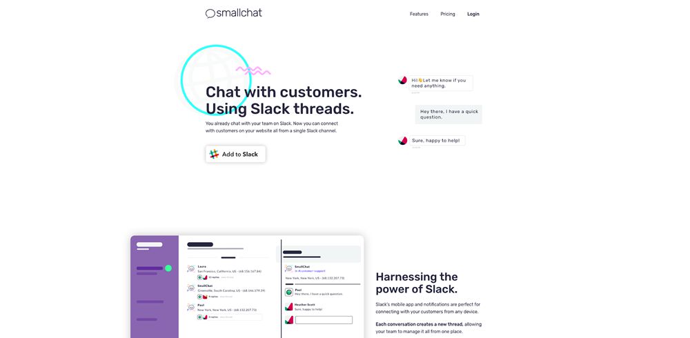 drop shadow design trend web Smallchat