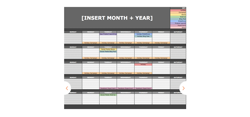 Social Media Calendar